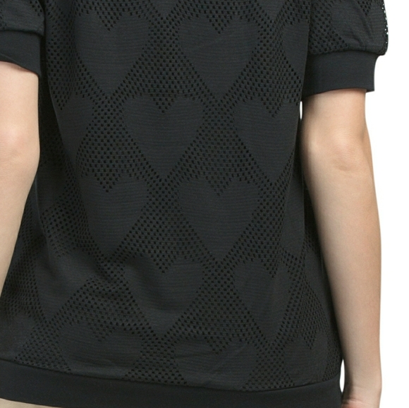 Moschino Mesh Heart Tee Shirt - Picture 5 of 11